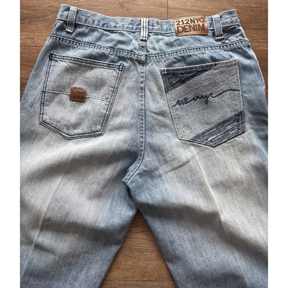 212 NYC Jeans Mens 36x32 Blue Baggy Denim Y2K‎ streetwear South Pole Style